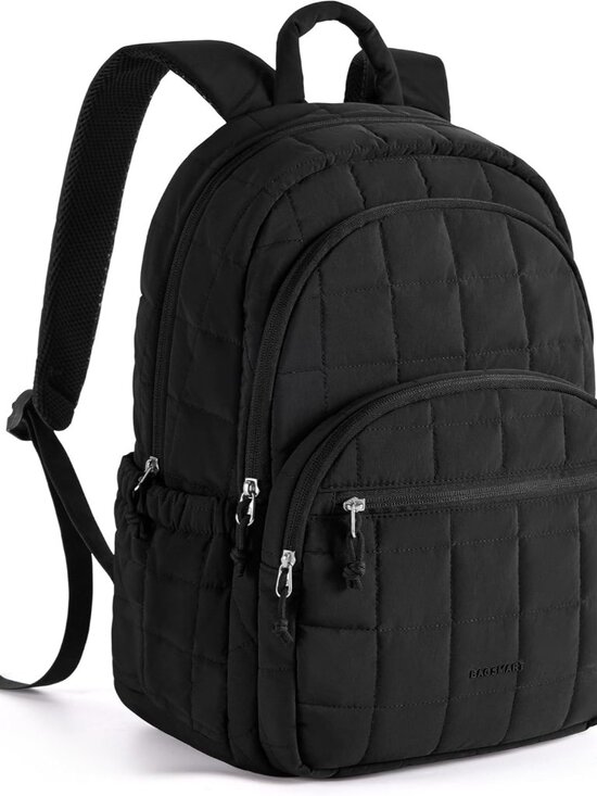 Handbags - Travel Backpack for Women, 15.6" College Laptop Backpack, Black
